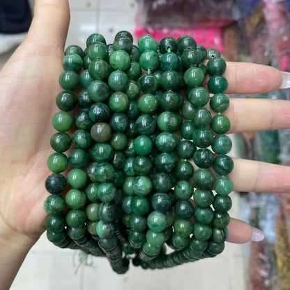 Round Smooth Beads Crystal/Quartz/Jasper/Agate 4mm 6mm 8mm 10mm