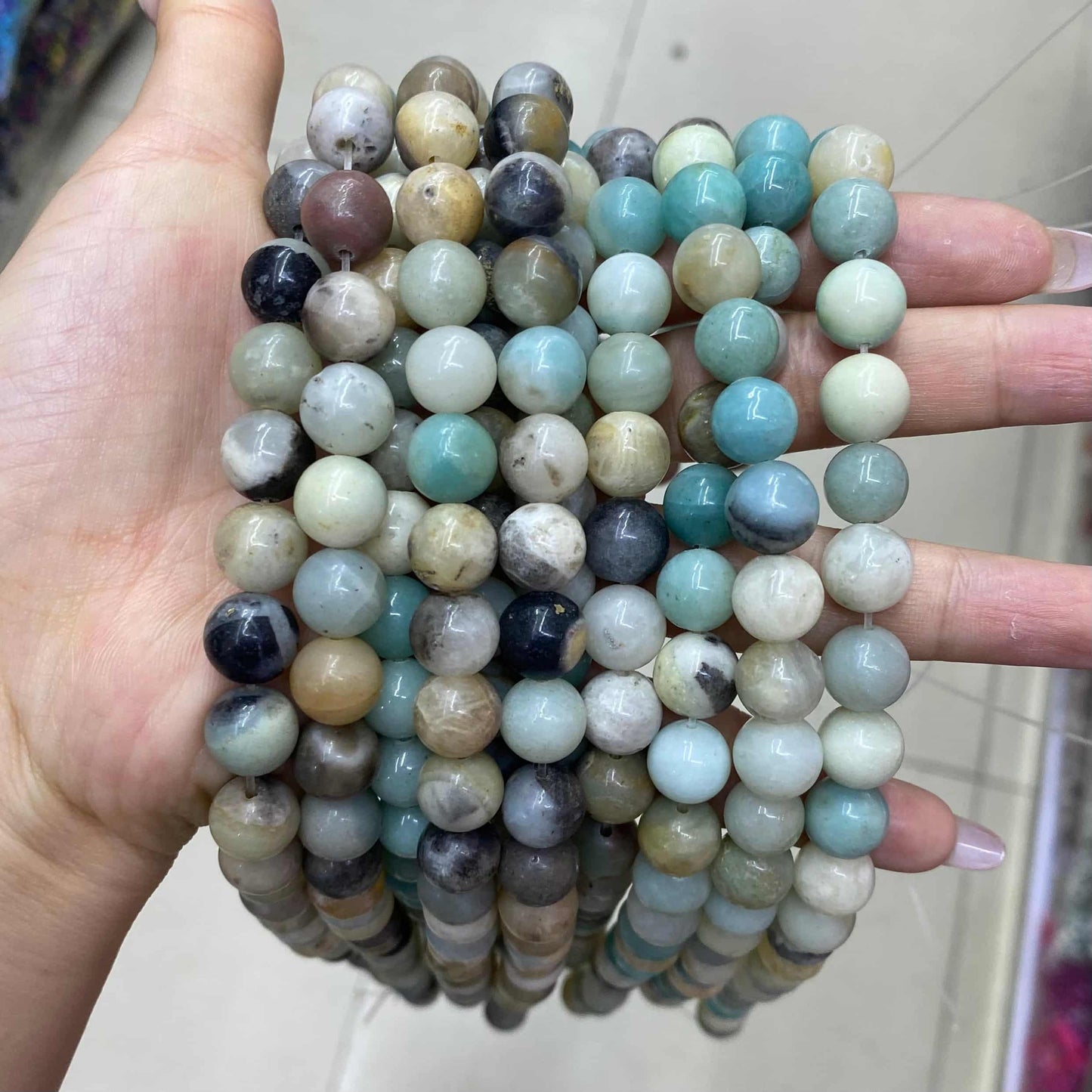 Round Smooth Beads Crystal/Quartz/Jasper/Agate 4mm 6mm 8mm 10mm