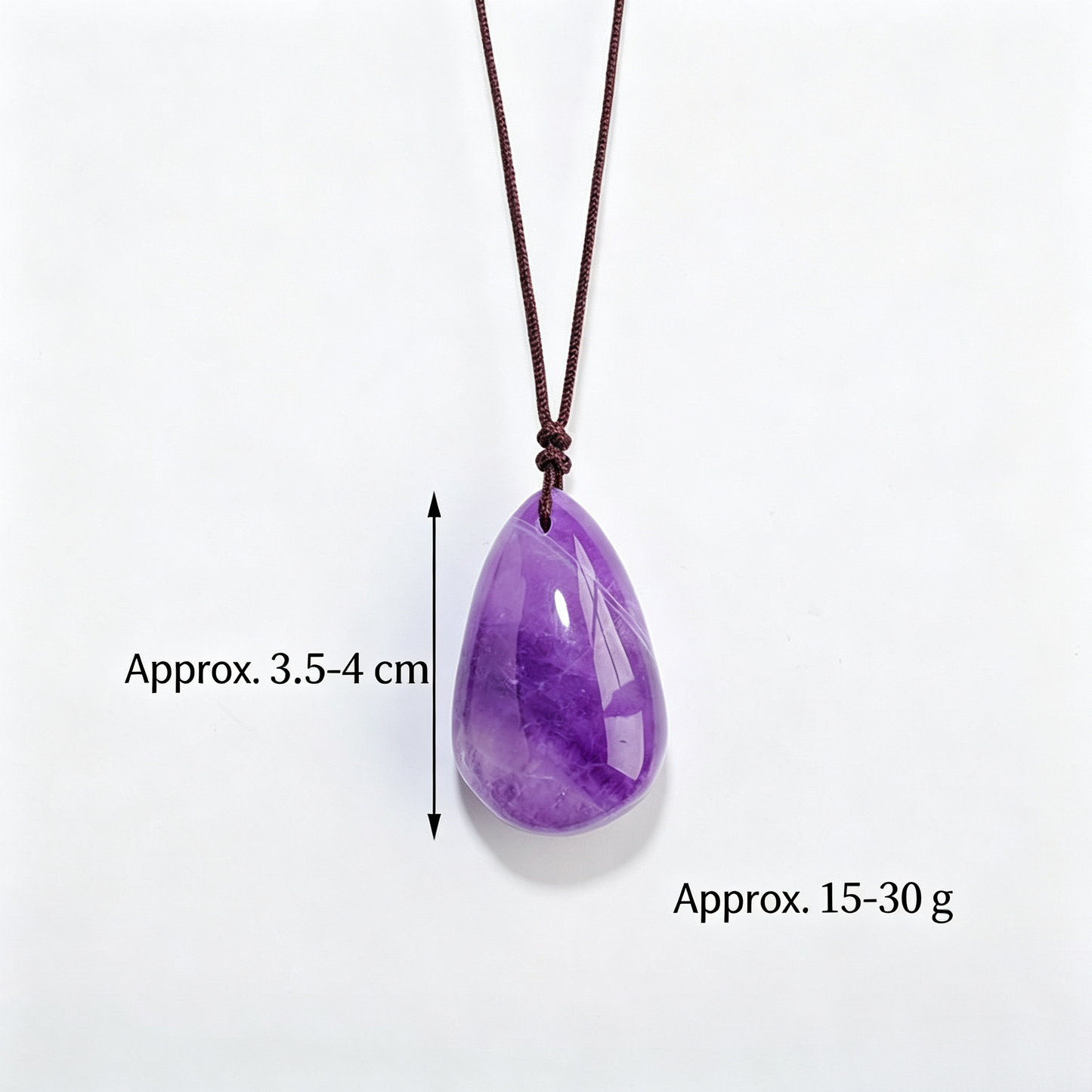 Healing Crystal Semi-Precious Stone Pendant Necklace