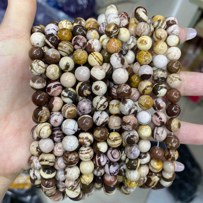 Round Smooth Beads Crystal/Quartz/Jasper/Agate 4mm 6mm 8mm 10mm