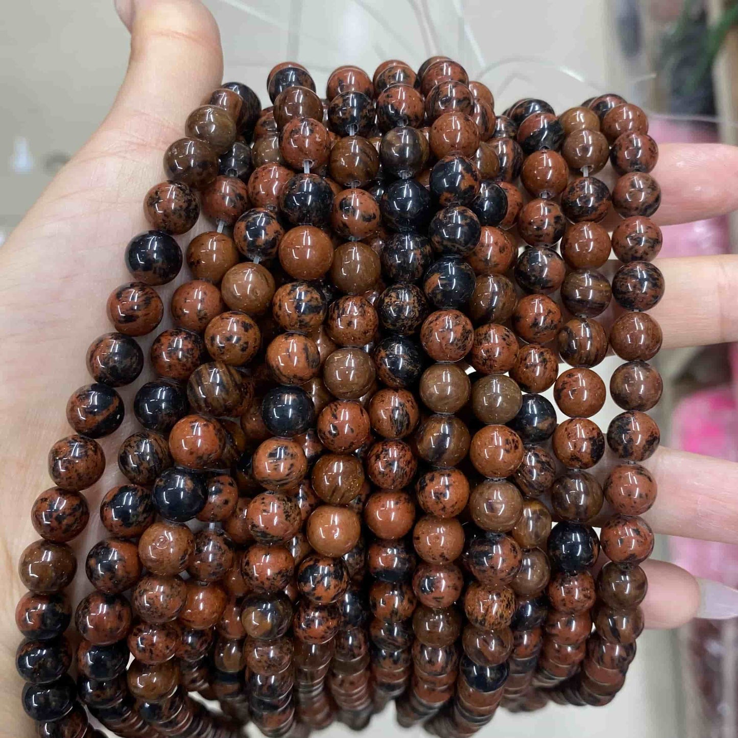 Round Smooth Beads Crystal/Quartz/Jasper/Agate 4mm 6mm 8mm 10mm