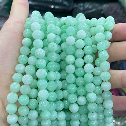 $1.99-8mm Color Jade Beads Round Smooth/Faceted Beads
