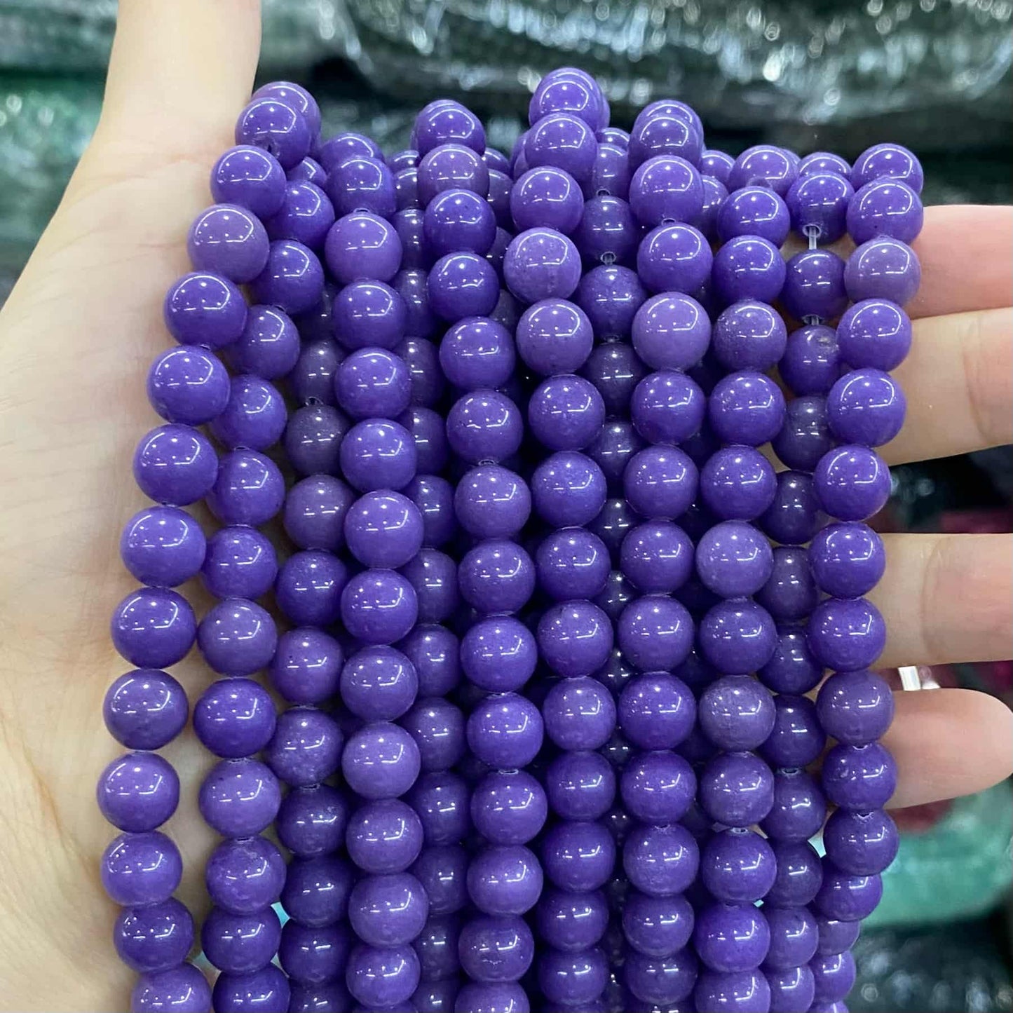$1.99-8mm Color Jade Beads Round Smooth/Faceted Beads