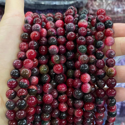 Color Jade Beads Round Smooth/Faceted Beads 6mm/8mm/10mm
