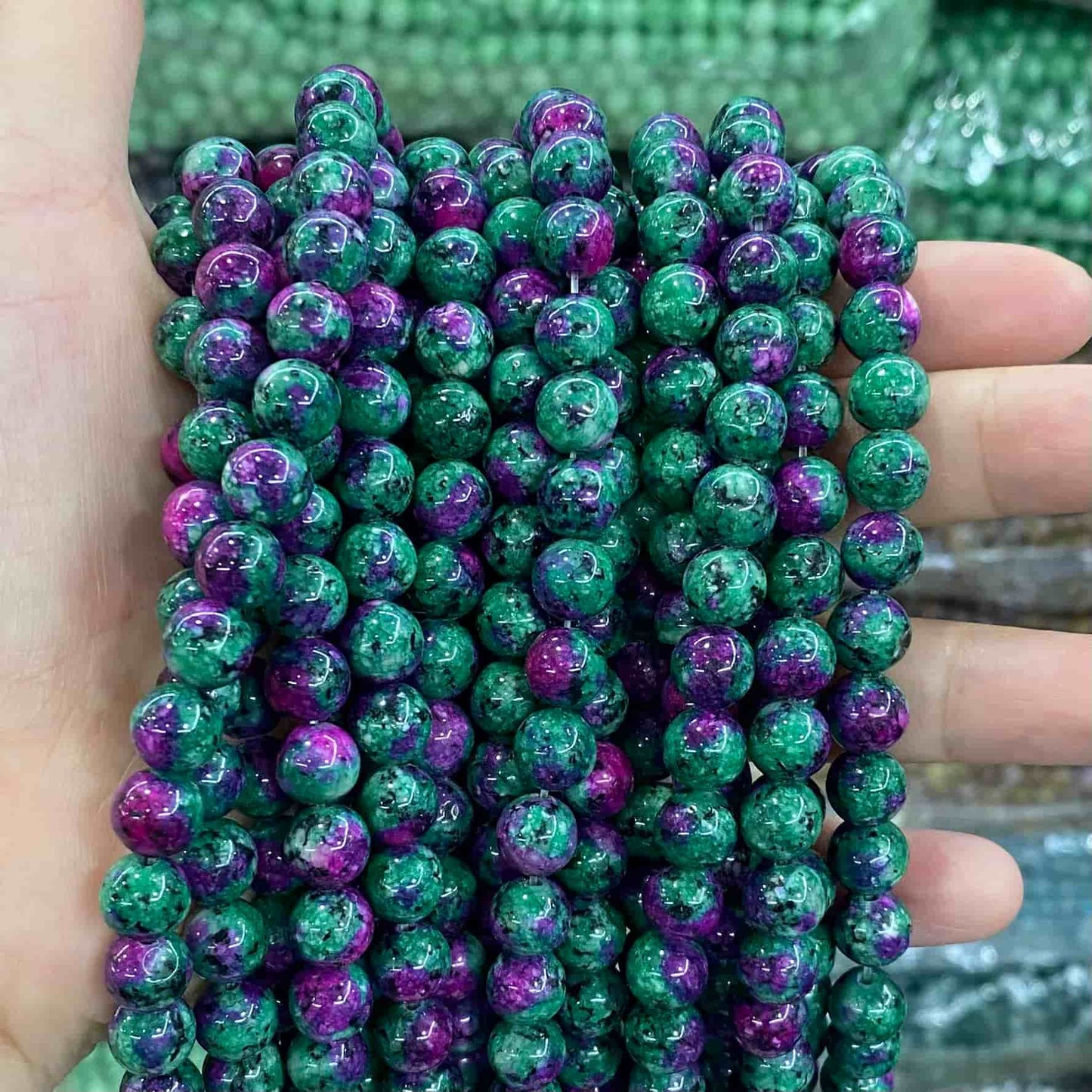 $1.99-8mm Color Jade Beads Round Smooth/Faceted Beads