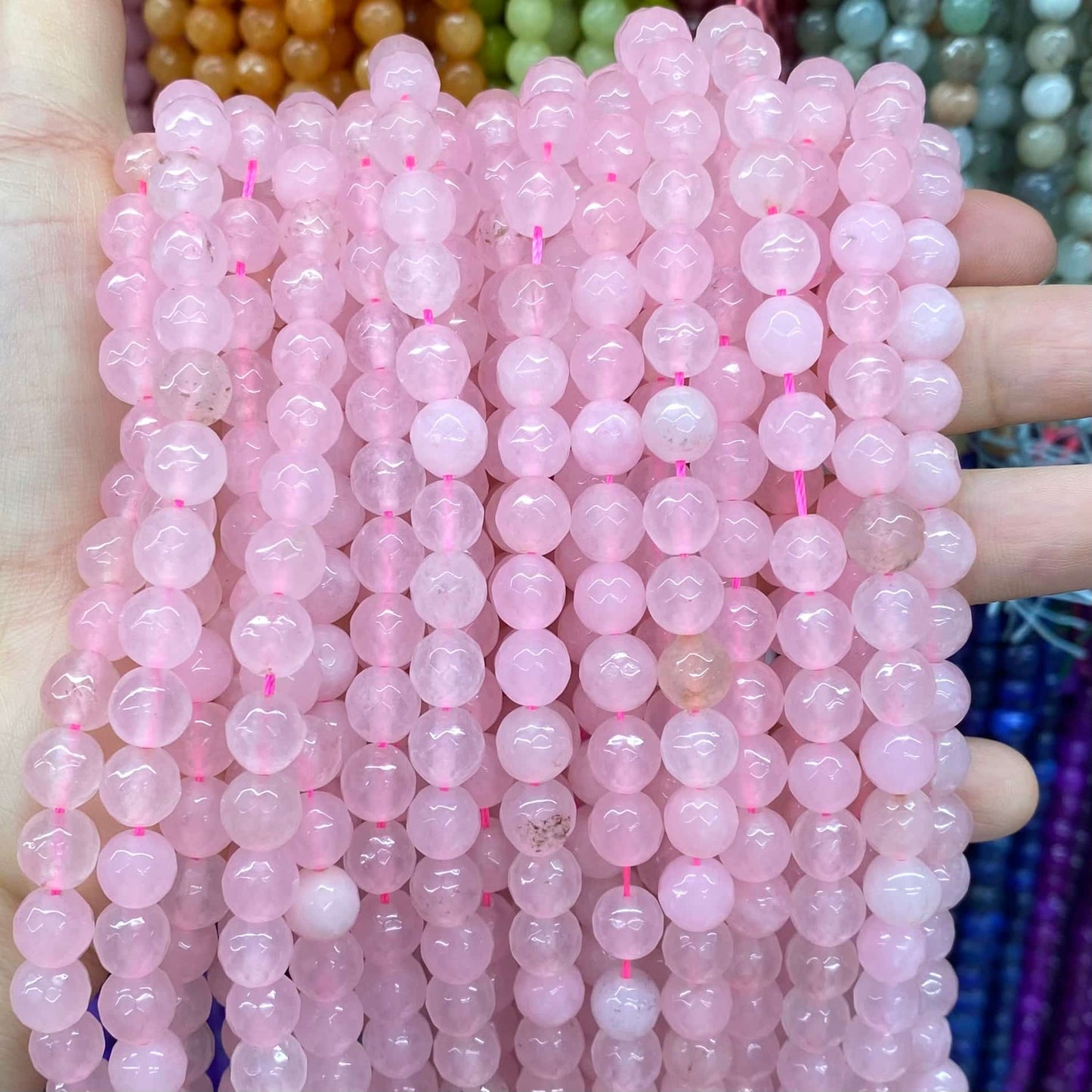 Color Jade Beads Round Smooth/Faceted Beads 6mm/8mm/10mm