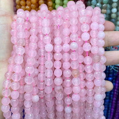Color Jade Beads Round Smooth/Faceted Beads 6mm/8mm/10mm