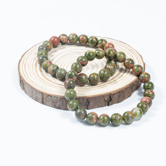 8mm/12mm Natural Unakite Bracelet Wholesale