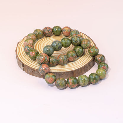 8mm/12mm Natural Unakite Bracelet Wholesale