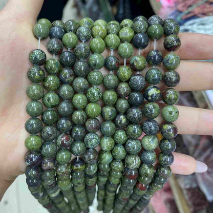 Round Smooth Beads Crystal/Quartz/Jasper/Agate 4mm 6mm 8mm 10mm