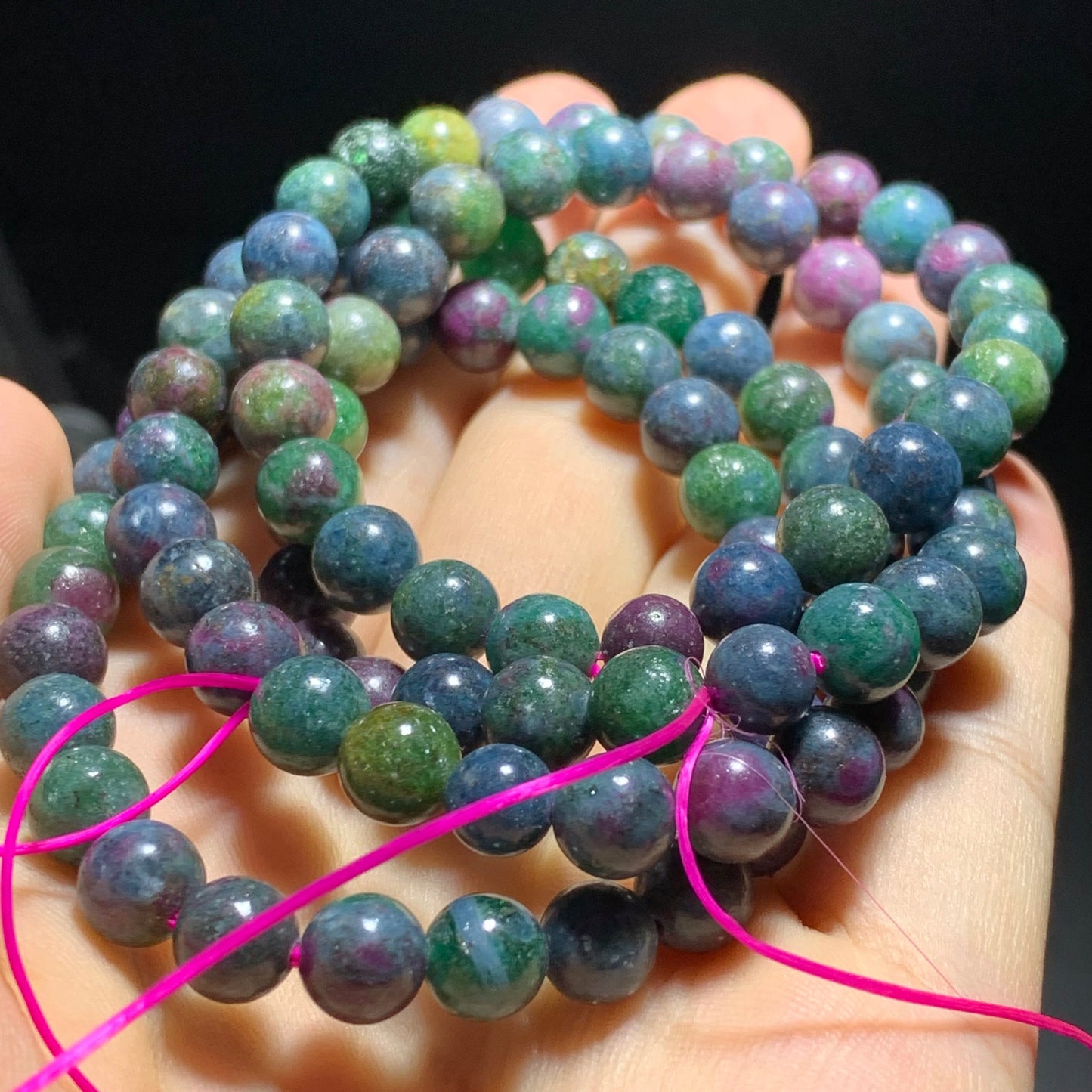 Ruby kyanite crystal bracelet