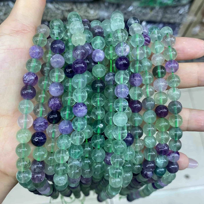 Round Fluorite Beads
