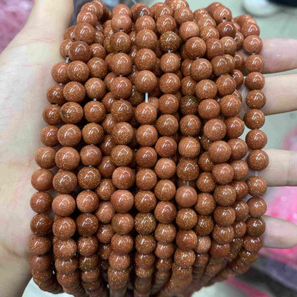 Round Smooth Beads Crystal/Quartz/Jasper/Agate 4mm 6mm 8mm 10mm