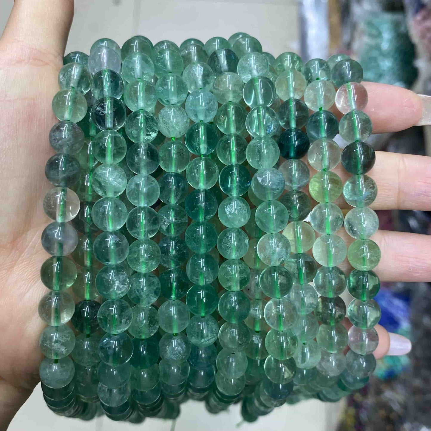 Round Smooth Beads Crystal/Quartz/Jasper/Agate 4mm 6mm 8mm 10mm