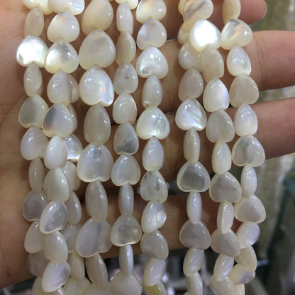 Heart Shape Mother of Pearl MOP Beads