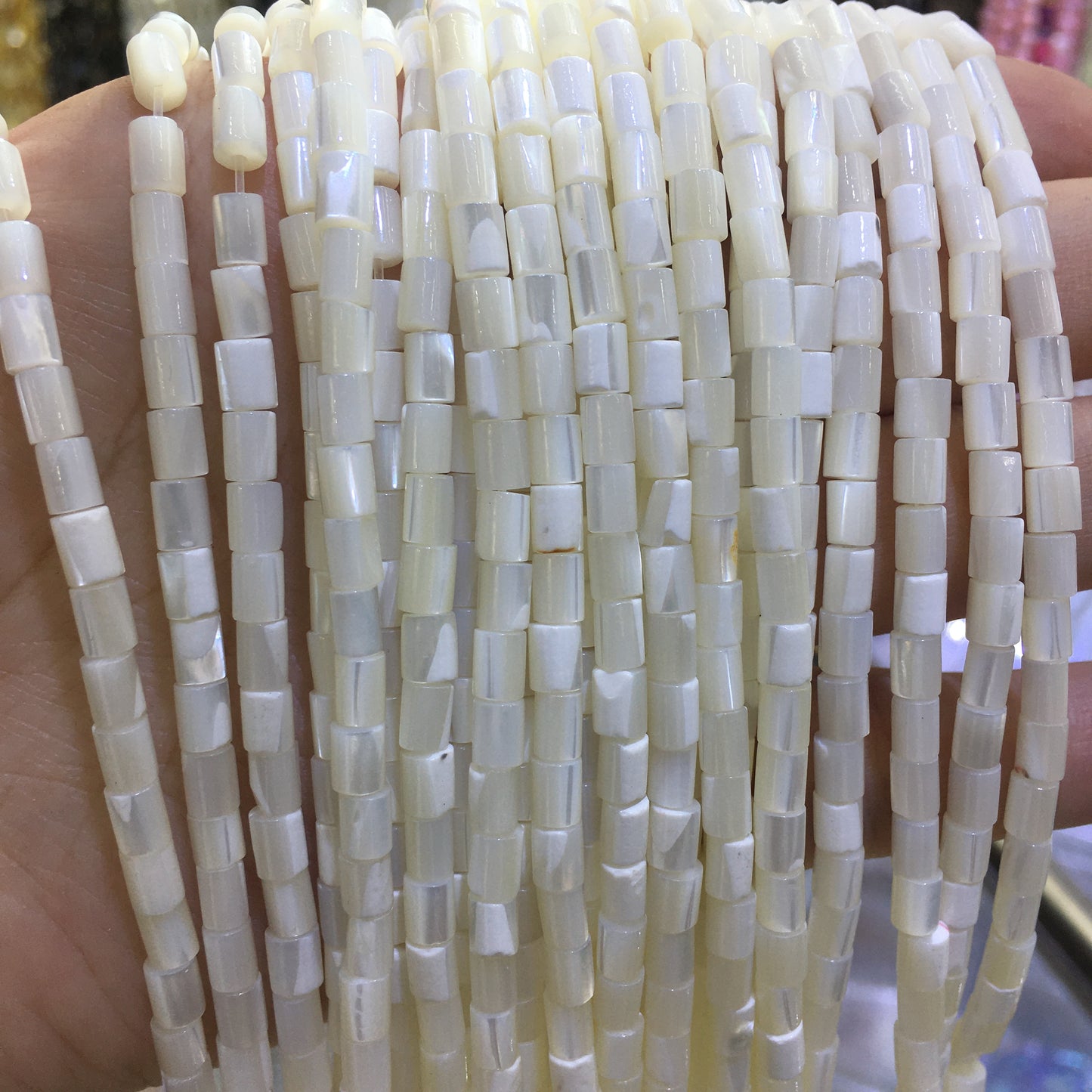 5x6mm Rondelle Mother of Pearl MOP Beads