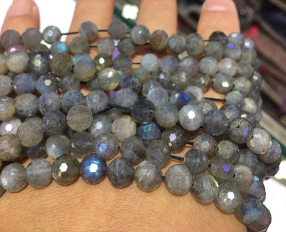 Labradorite Faceted Round Beads