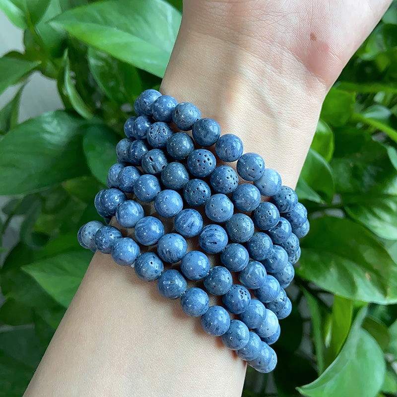 Blue Coral Stone Bracelet $10/3PCS