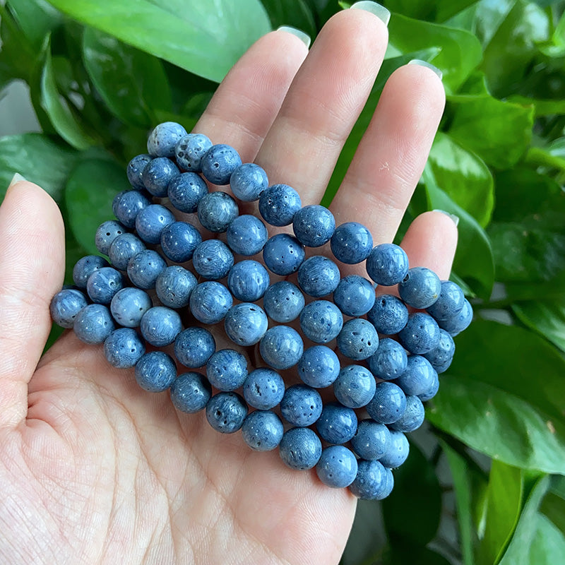 Blue Coral Stone Bracelet $10/3PCS