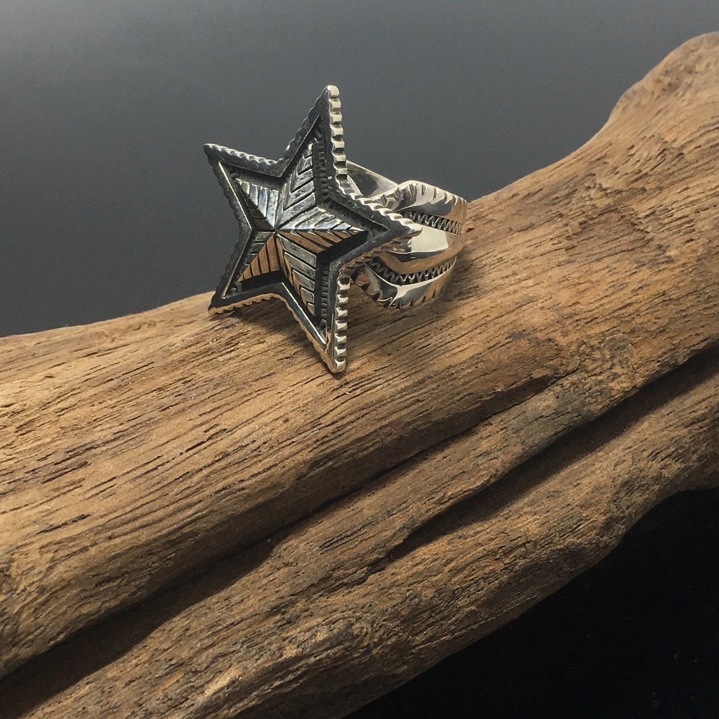 Sterling Silver Opening Double Star Ring