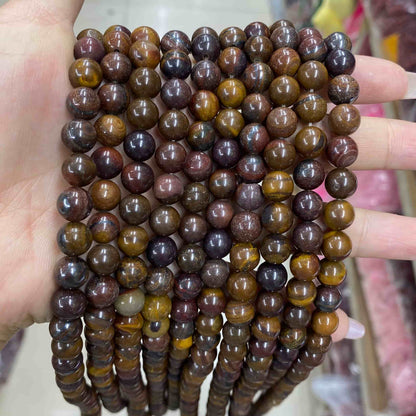 Round Smooth Beads Crystal/Quartz/Jasper/Agate 4mm 6mm 8mm 10mm