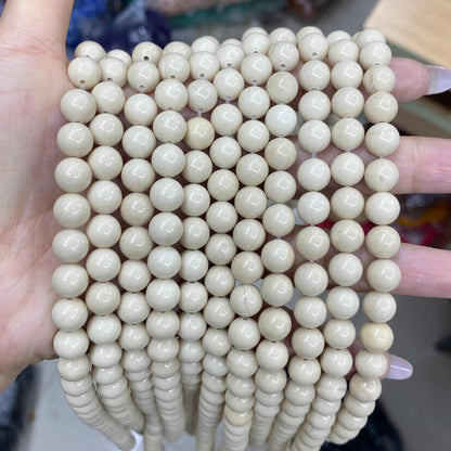 Round Smooth Beads Crystal/Quartz/Jasper/Agate 4mm 6mm 8mm 10mm