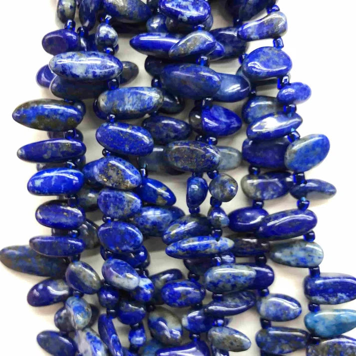 Freeform Chip Lapis Beads