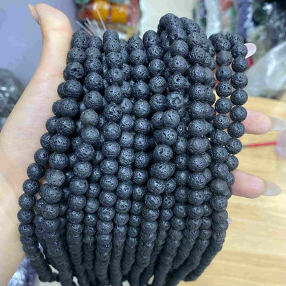 Round Smooth Beads Crystal/Quartz/Jasper/Agate 4mm 6mm 8mm 10mm