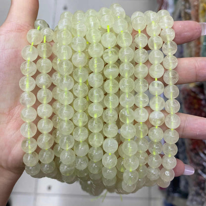 Round Smooth Beads Crystal/Quartz/Jasper/Agate 4mm 6mm 8mm 10mm