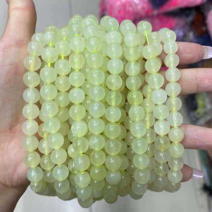 Round Smooth Beads Crystal/Quartz/Jasper/Agate 4mm 6mm 8mm 10mm