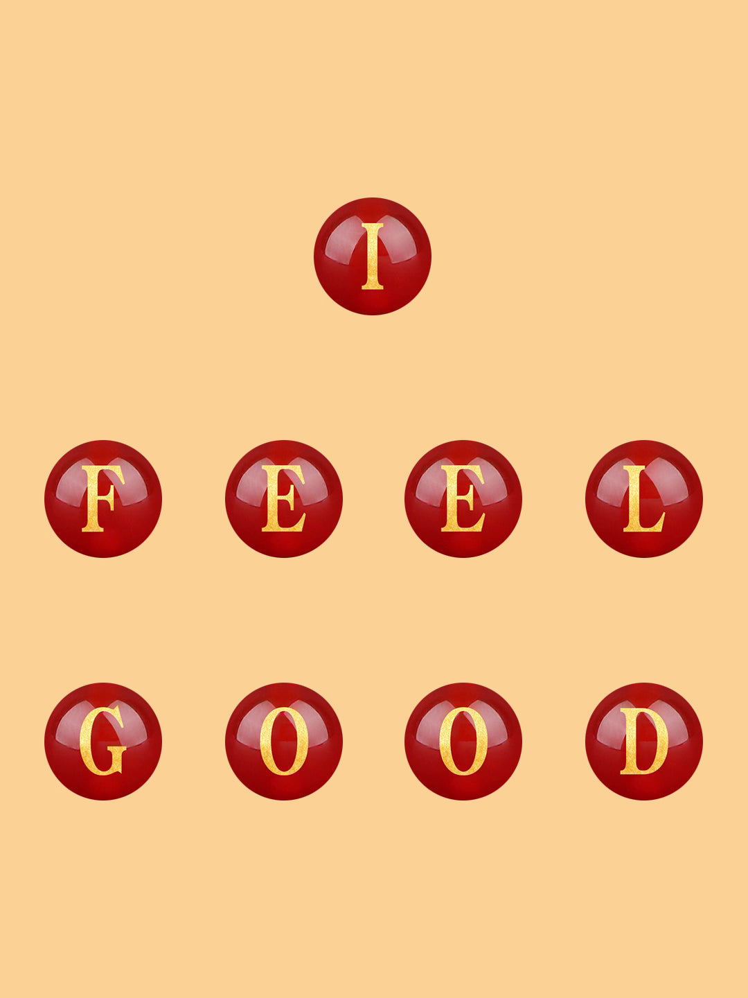 Natural Red Agate Beads - 26 Alphabet Loose Beads for Engraving Customization DIY