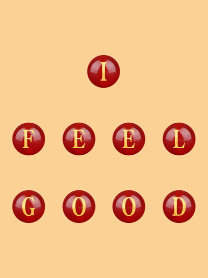 Natural Red Agate Beads - 26 Alphabet Loose Beads for Engraving Customization DIY