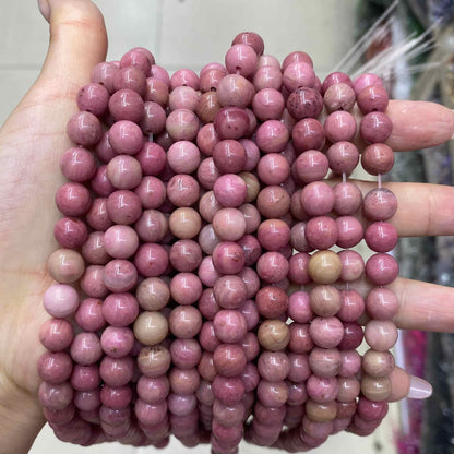 Round Smooth Beads Crystal/Quartz/Jasper/Agate 4mm 6mm 8mm 10mm