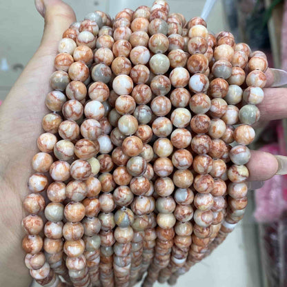 Round Smooth Beads Crystal/Quartz/Jasper/Agate 4mm 6mm 8mm 10mm