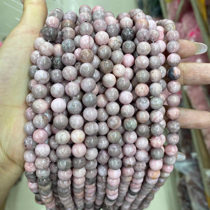 Round Smooth Beads Crystal/Quartz/Jasper/Agate 4mm 6mm 8mm 10mm