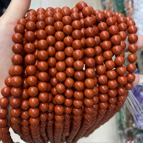 Red Jasper Round Smooth Beads 4mm 6mm 8mm 10mm