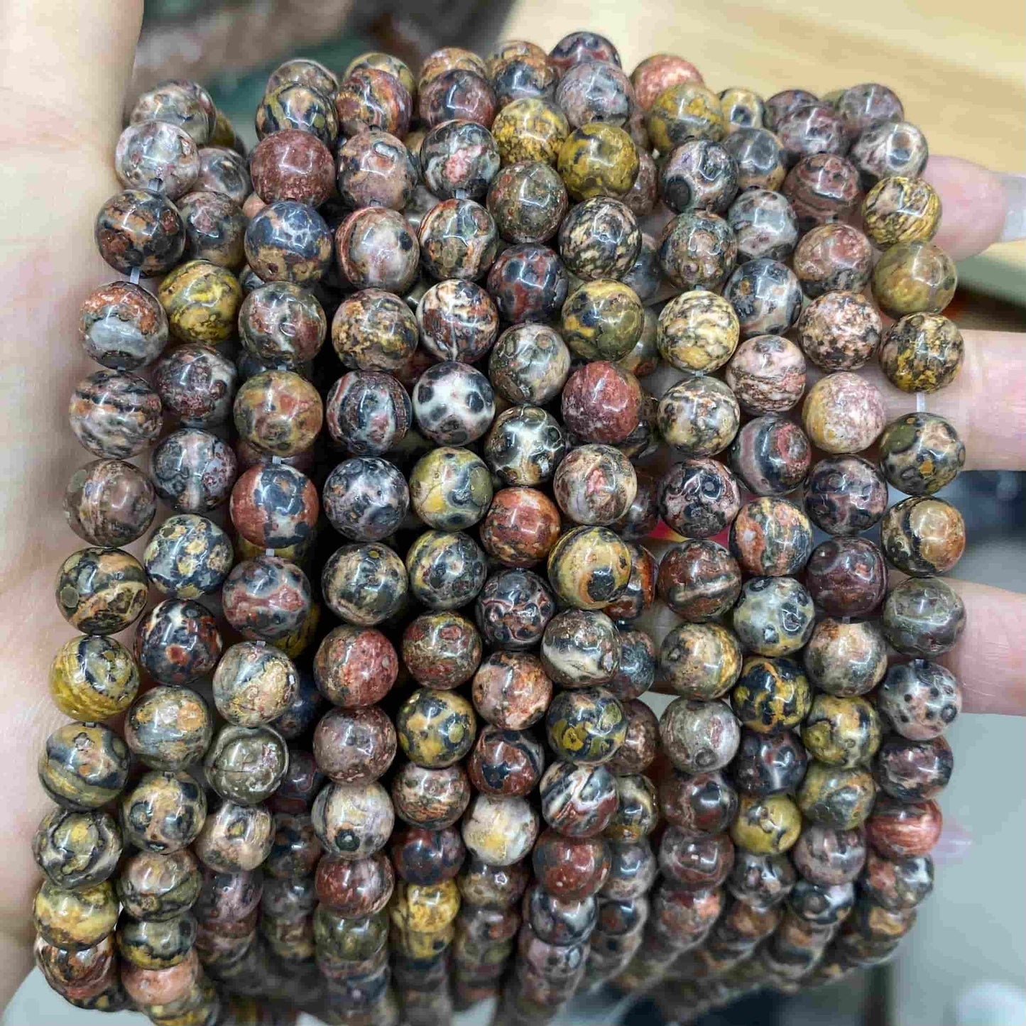 Round Smooth Beads Crystal/Quartz/Jasper/Agate 4mm 6mm 8mm 10mm