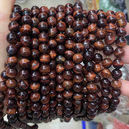 Round Smooth Beads Crystal/Quartz/Jasper/Agate 4mm 6mm 8mm 10mm