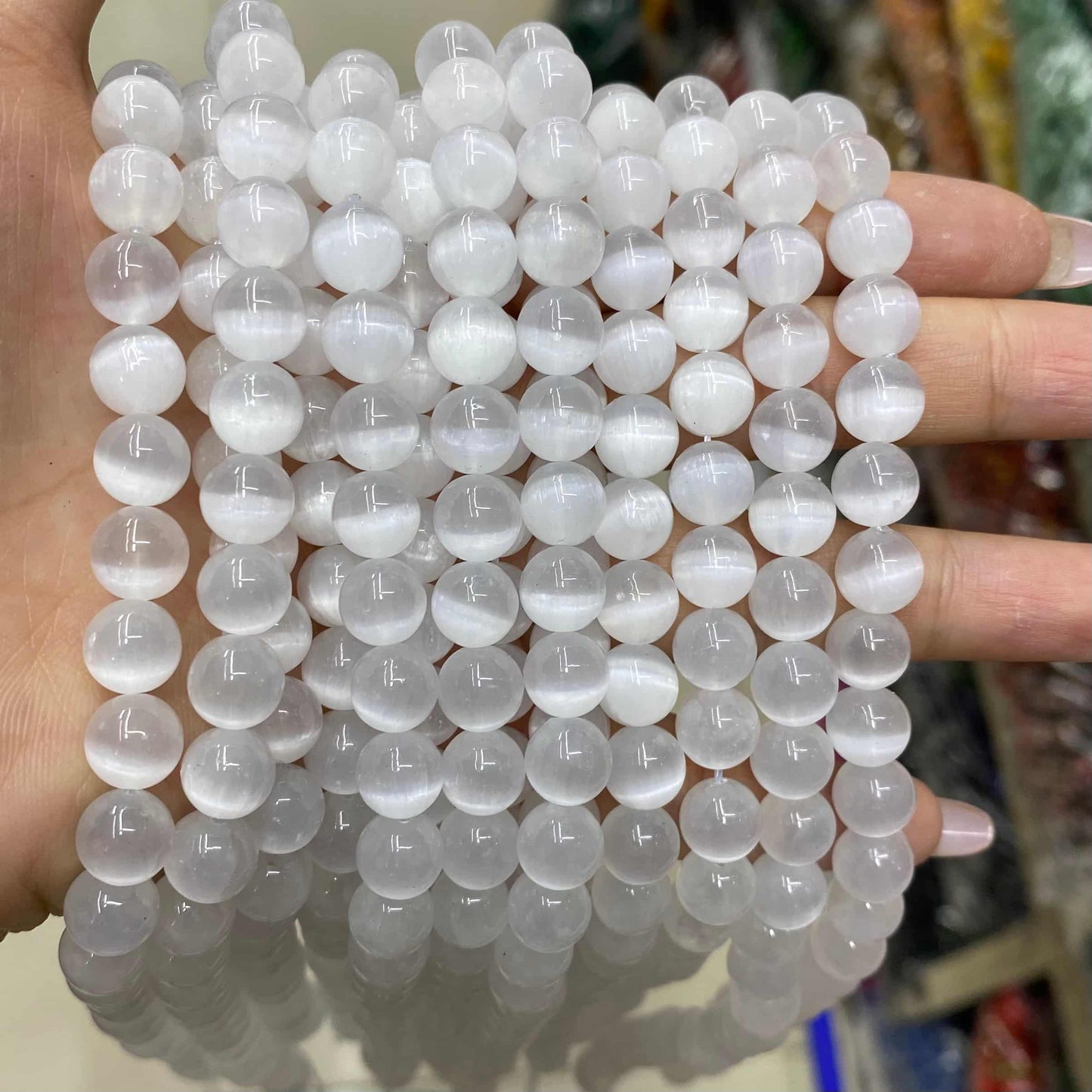 Round Smooth Beads Crystal/Quartz/Jasper/Agate 4mm 6mm 8mm 10mm