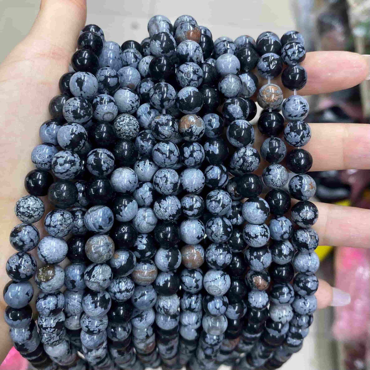 Round Smooth Beads Crystal/Quartz/Jasper/Agate 4mm 6mm 8mm 10mm