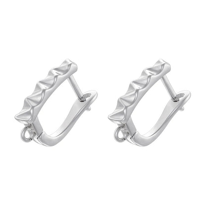 18K Golden Plated Earwire Clasp Earring Hook Accessory 1 Pair
