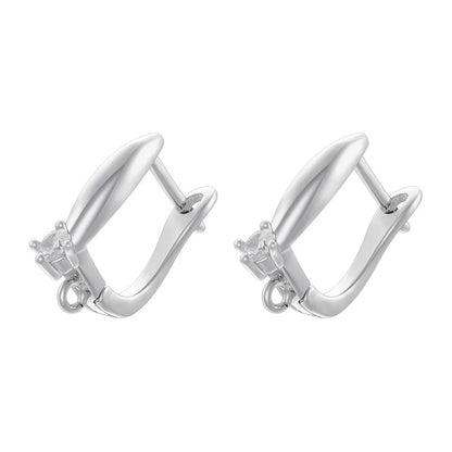 18K Golden Plated Earwire Clasp Earring Hook Accessory 1 Pair