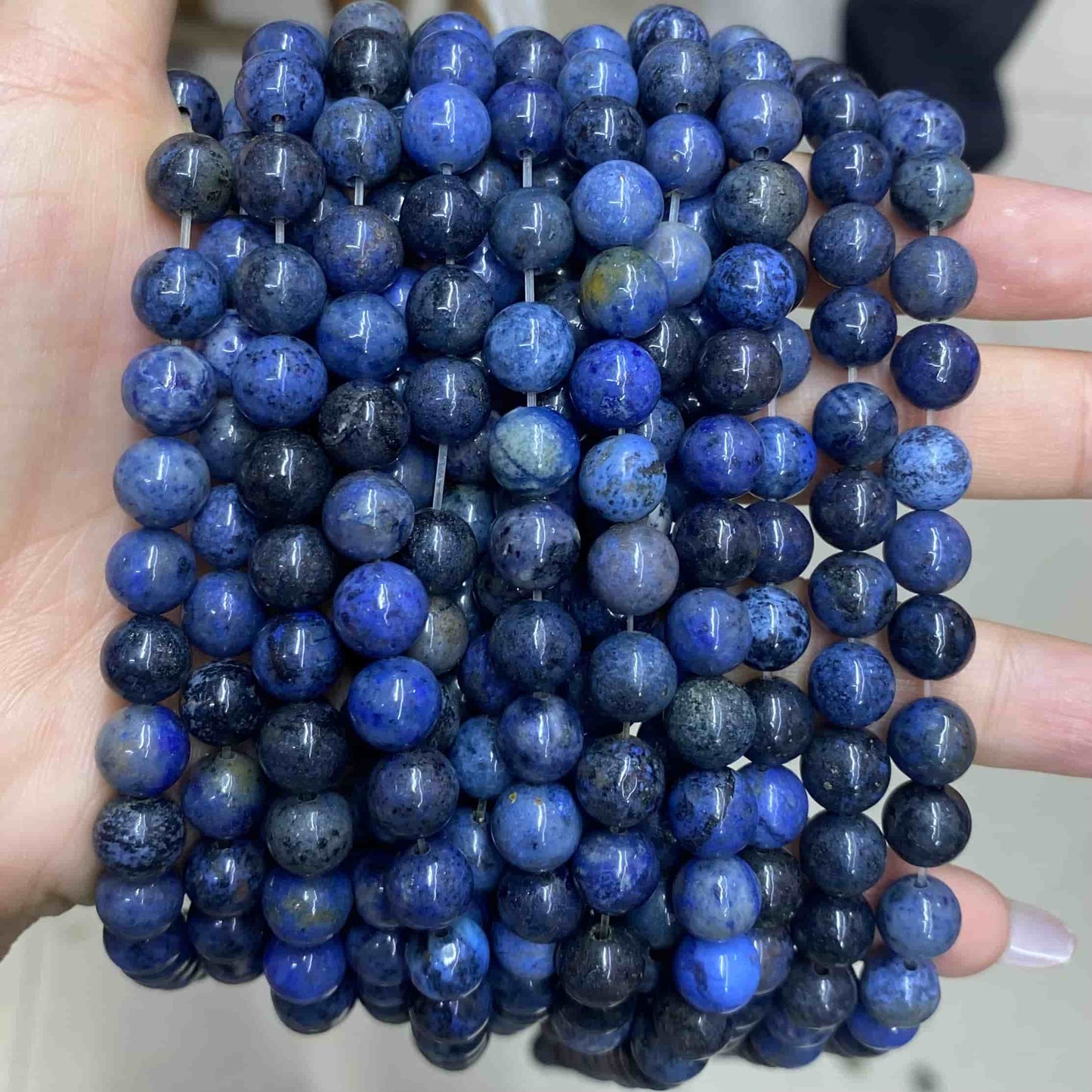 Round Smooth Beads Crystal/Quartz/Jasper/Agate 4mm 6mm 8mm 10mm