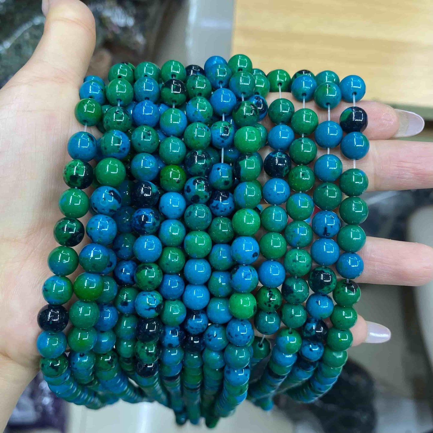 Round Smooth Beads Crystal/Quartz/Jasper/Agate 4mm 6mm 8mm 10mm