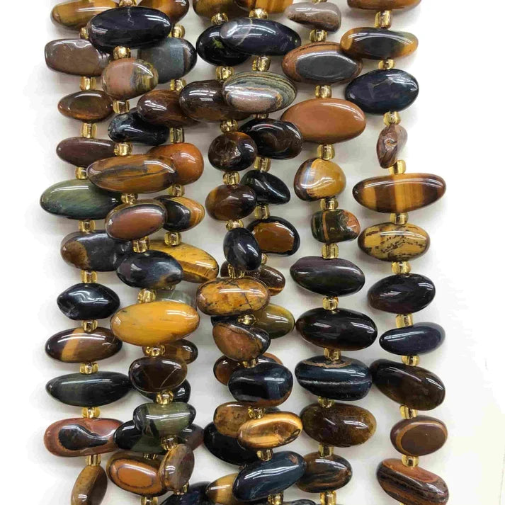 Freeform Chip Tigers Eye Beads