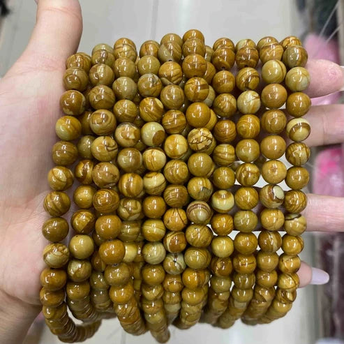 White Zebra Jasper Round Smooth Beads 4mm 6mm 8mm 10mm