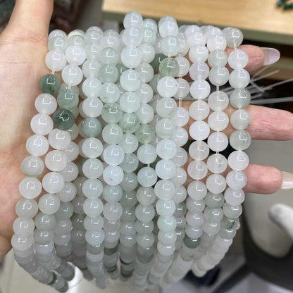 Round Smooth Beads Crystal/Quartz/Jasper/Agate 4mm 6mm 8mm 10mm