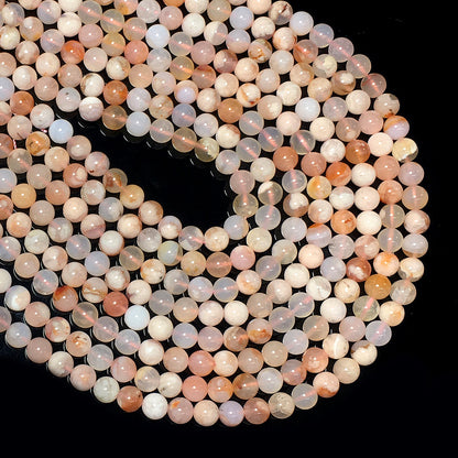 Higher Quality Cherry Blossom Agate Round Beads