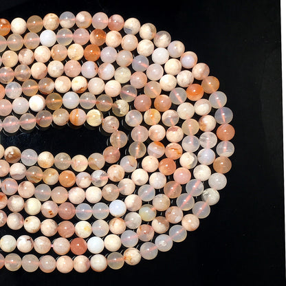 Higher Quality Cherry Blossom Agate Round Beads