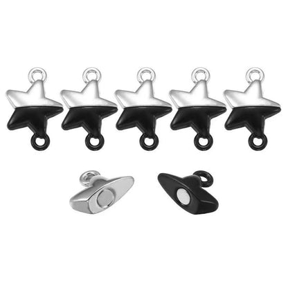 3PCS Magentic Star Clasps for Jewelry Making Findings 15x15mm